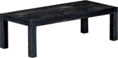 Decoways - Salontafel 110x50x35 cm massief mangohout zwart