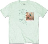 Selena Gomez Heren Tshirt -L- Polaroid Groen