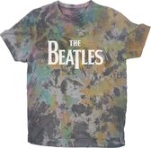 The Beatles Heren Tshirt -L- Drop T Logo Multicolours