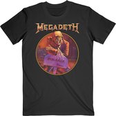 Megadeth Heren Tshirt -L- Peace Sells Track List Zwart