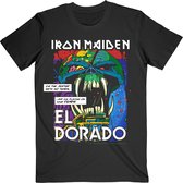 Iron Maiden Heren Tshirt -L- El Dorado Zwart