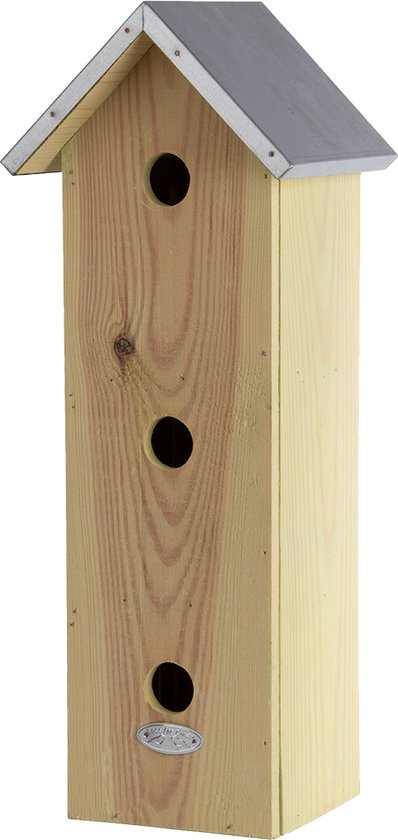 Esschert Design Vogelhuisje - Hout naturel - 19,5 x 16,5 x 51,5 cm - Esschert Design