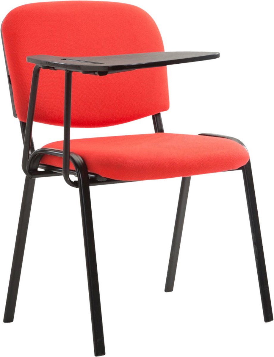Chaise De Conférence Volos - Housse En Tissu Anthracite - Design Ergonomique Pour Bureau Et Salle De Réunion