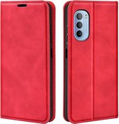 Premium Book Case - Motorola Moto G31 / G41 Hoesje - Rood