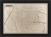 Houten stadskaart van Limmen