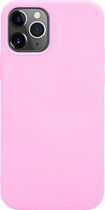 Ceezs Pantone siliconen hoesje geschikt voor Apple iPhone 11 Pro Max - beschermhoesje - backcover - silicone case - optimale bescherming - roze