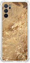 Telefoonhoesje  OPPO A54s | A16 | A16s Back Cover met transparante rand Marmer