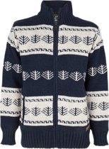 Gebreid Wollen Vest Heren/Uni met voering - M Pine Navy L