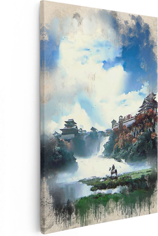 Artaza Canvas Schilderij Game Ghost of Tsushima - 40x60 - Poster Foto op Canvas - Canvas Print