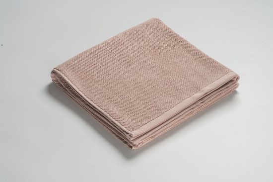 MAROYATHOME - UNO - Handdoek - 50x100 cm - Fairtrade Katoen - Vintage Rose - Roze