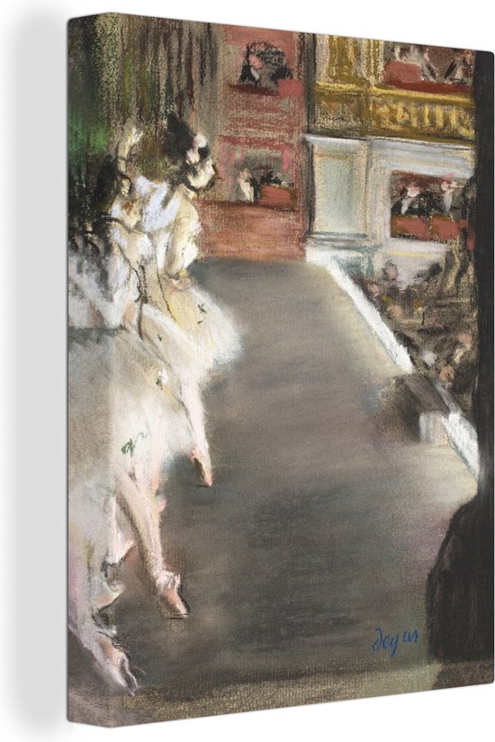 Tableau sur toile Danseuses à l'ancien opéra - tableau d' Edgar Degas - 90x120 cm - Décoration murale