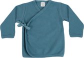Lodger Overslag shirt baby maat 56 - Topper Nomad Rib - 100% Katoen - Perfecte Pasvorm - Elastisch - Overslag - Oeko-Tex - 0-2M - Blauw