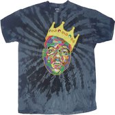 Biggie Smalls Heren Tshirt -2XL- Crown Blauw