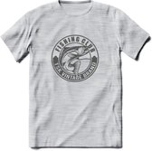 Fishing - Vissen T-Shirt | Grappig Verjaardag Vis Hobby Cadeau Shirt | Dames - Heren - Unisex | Tshirt Hengelsport Kleding Kado - Licht Grijs - Gemaleerd - M