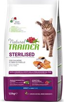 Trainer Natural Trainer - Salmon (sterilised) - Kattenvoer - 1,5 kg - Hoog Vleesgehalte