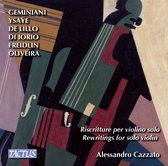 Alessandro Cazzato - Riscritture Per Violino Solo (CD)