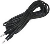 Mobigear AUX 3.5mm naar AUX 3.5mm Kabel 3 Meter - Zwart