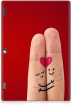 TPU Siliconen Hoesje Lenovo Tab 10 | Tab 2 A10-30 Super als Cadeau voor Vrouw Liefde met doorzichte zijkanten