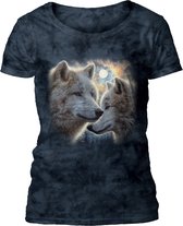 Ladies T-shirt Moonlit Mates Wolf L