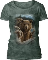 Ladies T-shirt Backpacking Bears S