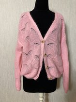 Vest / Cardigan roze one size