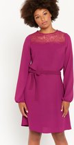 Lola Liza Halflange jurk met lange mouwen - Purple - Maat 34