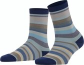 FALKE Steady Stripe Dames Sokken - Blauw - Maat 39-42
