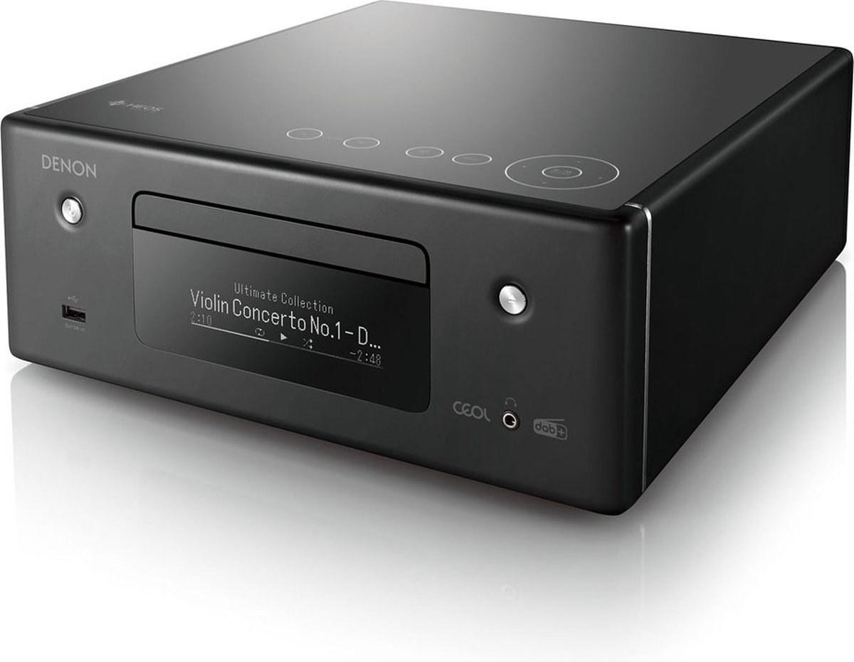 Denon RCDN-11 DAB+ - Zwart cd-speler met HEOS Built-in en DAB+ tuner |