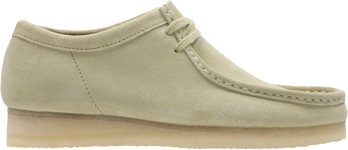 Clarks - WALLABEE - Vrije tijdsschoenenHeren veterschoenHeren sneakersCasual - Kleur: Groen - Maat: 41