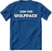 Saitama T-Shirt | Join the wolfpack Crypto ethereum Heren / Dames | bitcoin munt cadeau - Donker Blauw - S