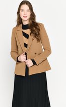 LOLALIZA Klassieke blazer - Camel - Maat L