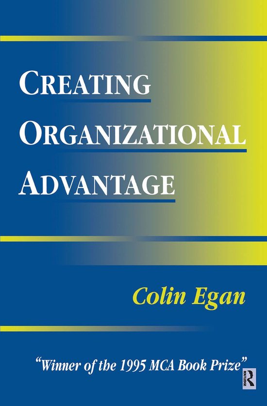 Creating Organizational Advantage - cover