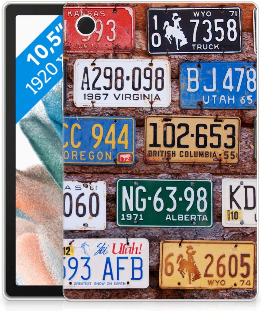 Samsung Galaxy Tab A8 2021/2022 Tablet Backcover met foto Kentekenplaten