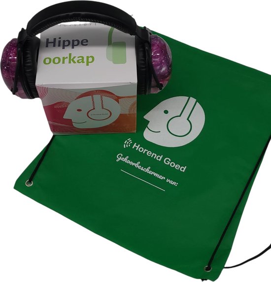 Horend Goed Hippe oorkap Sterrenhemel - 22 dB - gehoorbescherming - school - meer concentratie - demping - kinderen - Horend Goed