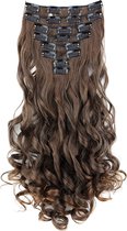 Everygoods Haarextensies Xl 7-Delige Set 60Cm Clip In Extensions Haarverlenging Haarverdikking Golvend Hittebestendig