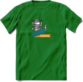 Fishing Equipment - Vissen T-Shirt | Grappig Verjaardag Vis Hobby Cadeau Shirt | Dames - Heren - Unisex | Tshirt Hengelsport Kleding Kado - Donker Groen - XXL