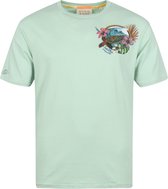 Scotch and Soda - T-Shirt Mint Groen - Maat M - Regular-fit