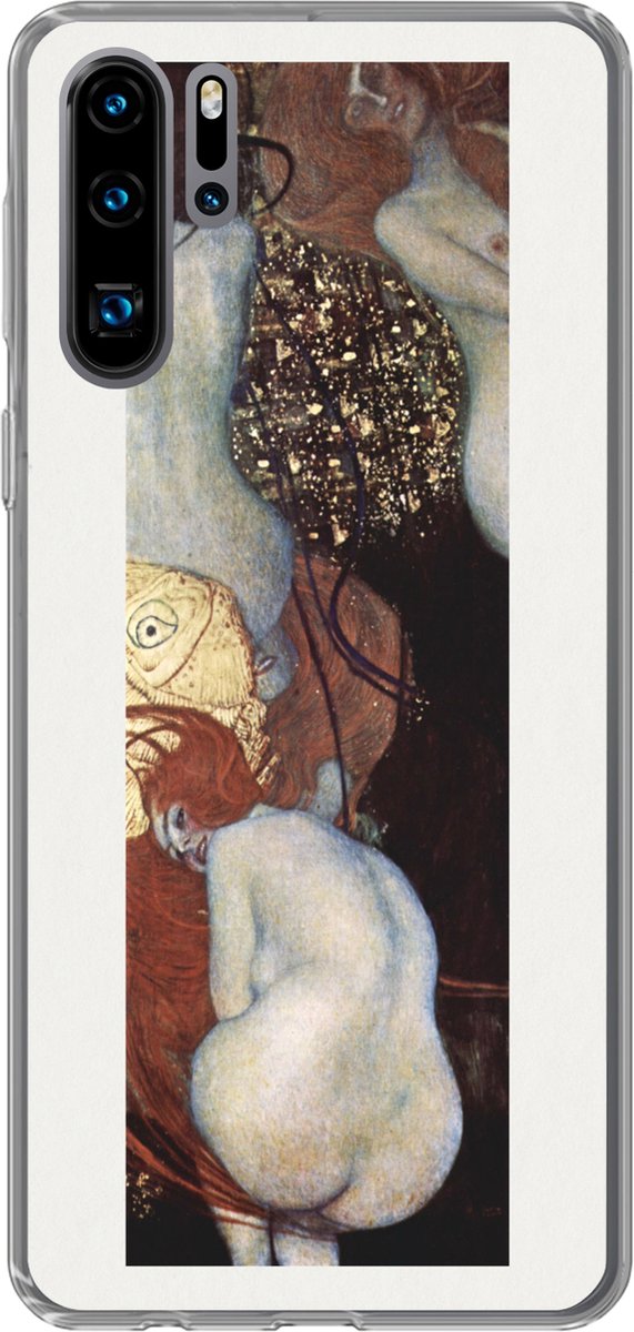 Telefoonhoesje Geschikt voor Huawei P30 Pro hoesje - Goldfish - Gustav Klimt - Siliconen Telefoonhoesje Telefoonhoesje