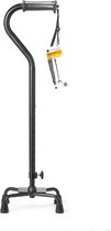 VITILITY - Vitility Wandelstok Quadro - klein - Comfort Hulpmiddel - Algemeen Dagelijkse Levensverrichtingen (ADL)