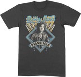 Billy Joel Heren Tshirt -XL- Piano Man Zwart