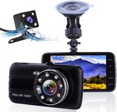 TechU™ Dashcam Dual Camera M22 – Dashboardcamera – Full HD Camera – Nachtvisie – G-sensor – Parkeer Monitor – Loop Recording - voor auto