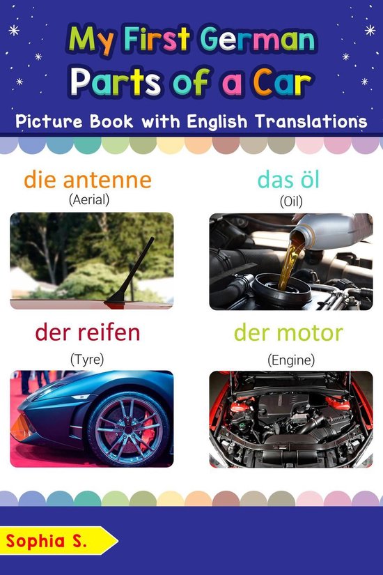 Teach & Learn Basic German words for Children 8 My First German Parts of a Car...