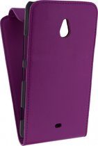 Xccess Leather Flip Case Nokia Lumia 1320 Purple