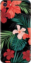 My Style Telefoonsticker PhoneSkin For Apple iPhone 7/8/SE (2020) Red Caribbean Flower