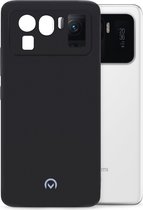 Mobilize Rubber Gelly Telefoonhoesje geschikt voor Xiaomi Mi 11 Ultra Hoesje Flexibel TPU Backcover - Matt Black