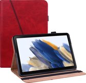 Samsung Galaxy Tab A8 hoes - Perfecte pasvorm - Business Folio Case – Rood