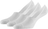 Apollo | Footies met badstof zool | Wit | Maat 35/38 | Naadloze sokken | Footies dames | Sneakersokken | Bamboe