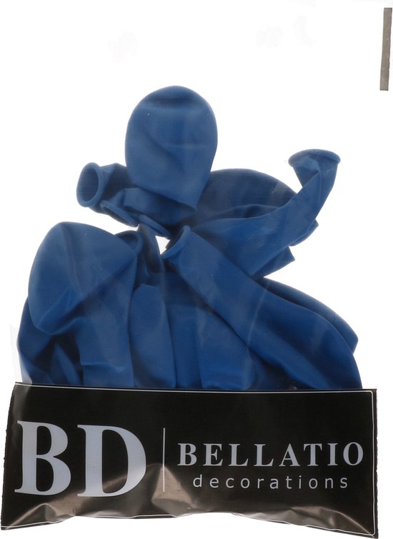 50x Ballons de fête bleus - 27 cm - ballon bleu pour hélium ou air - Articles de fête / décoration