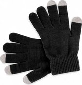 Touchscreen handschoenen zwart voor volwassenen