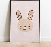 Label2X Poster - Bunny - 29.7 X 21 Cm - Multicolor